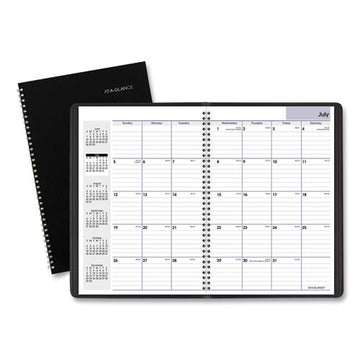 AT-A-GLANCE® Dayminder Monthly Planner, Ruled Blocks, 12 X 8, Black Cover, 14-month (dec To Jan): 2021 To 2023 freeshipping - TVN Wholesale